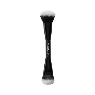 E.L.F. CREAM BLUSH & BRONZER DUO BRUSH (BROCHA DE DOBLE EXTREMO PARA RUBOR Y BRONCEADOR)